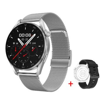MIRUX Smartwatch, DT3 Pro, 1,36 Zoll Rund HD Bildschirm Fitness Tracker Uhr Touch IP68 Wasserdicht BT-Anruf Schrittzähler Schlafmonitor Stoppuhr Damen Herren Smart Watch für iOS Android